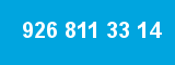 926 811 33 14